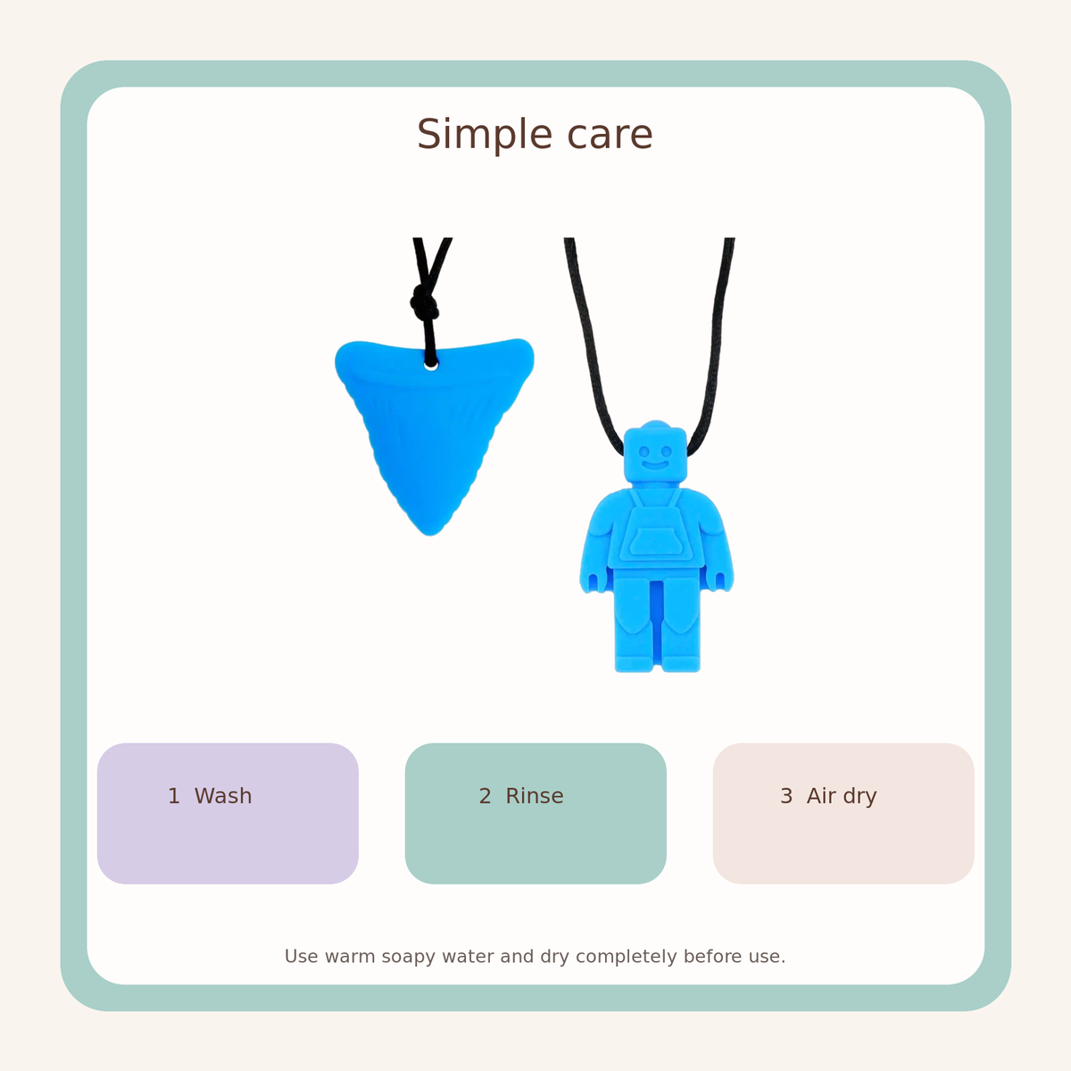 Everyday Sensory Chew Necklaces — 2 Pack