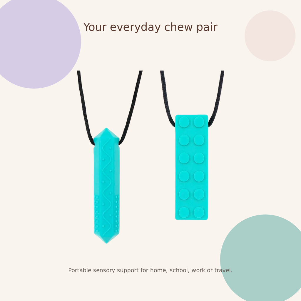 Everyday Sensory Chew Necklaces — 2 Pack